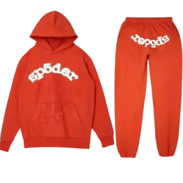 Spider Logo Worldwide -Orange Tracksuit