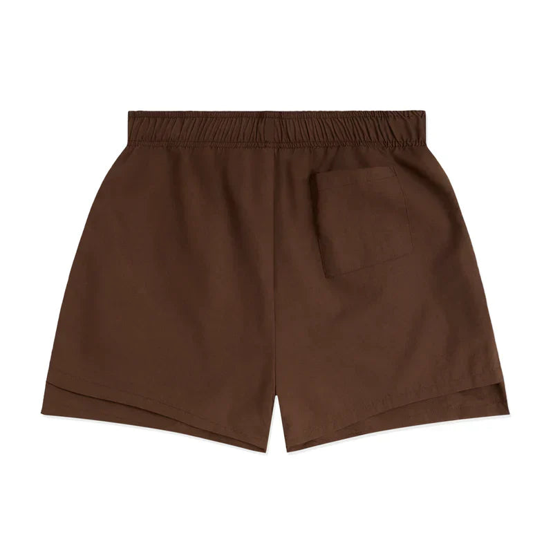 SP5DER OG WEB DOUBLE LAYER  BROWN SHORT