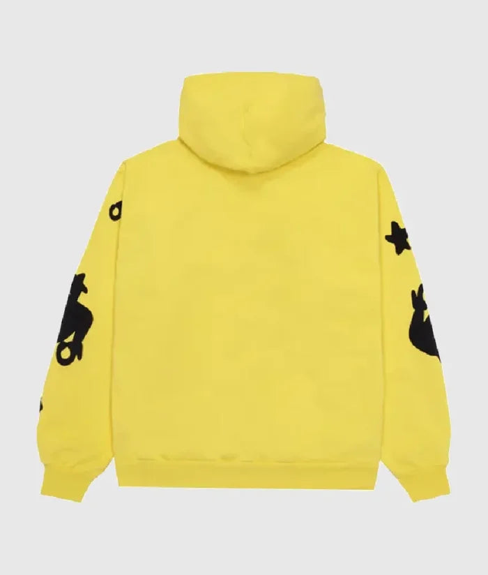 Sp5der Beluga Hoodie Sp5 Black Gold Logo