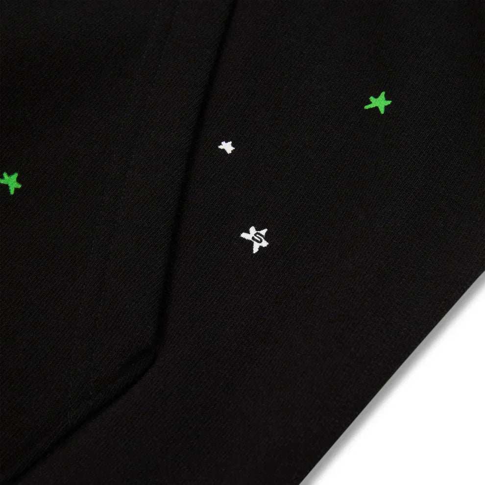 Sp5der Black Heavy Web Hoodie