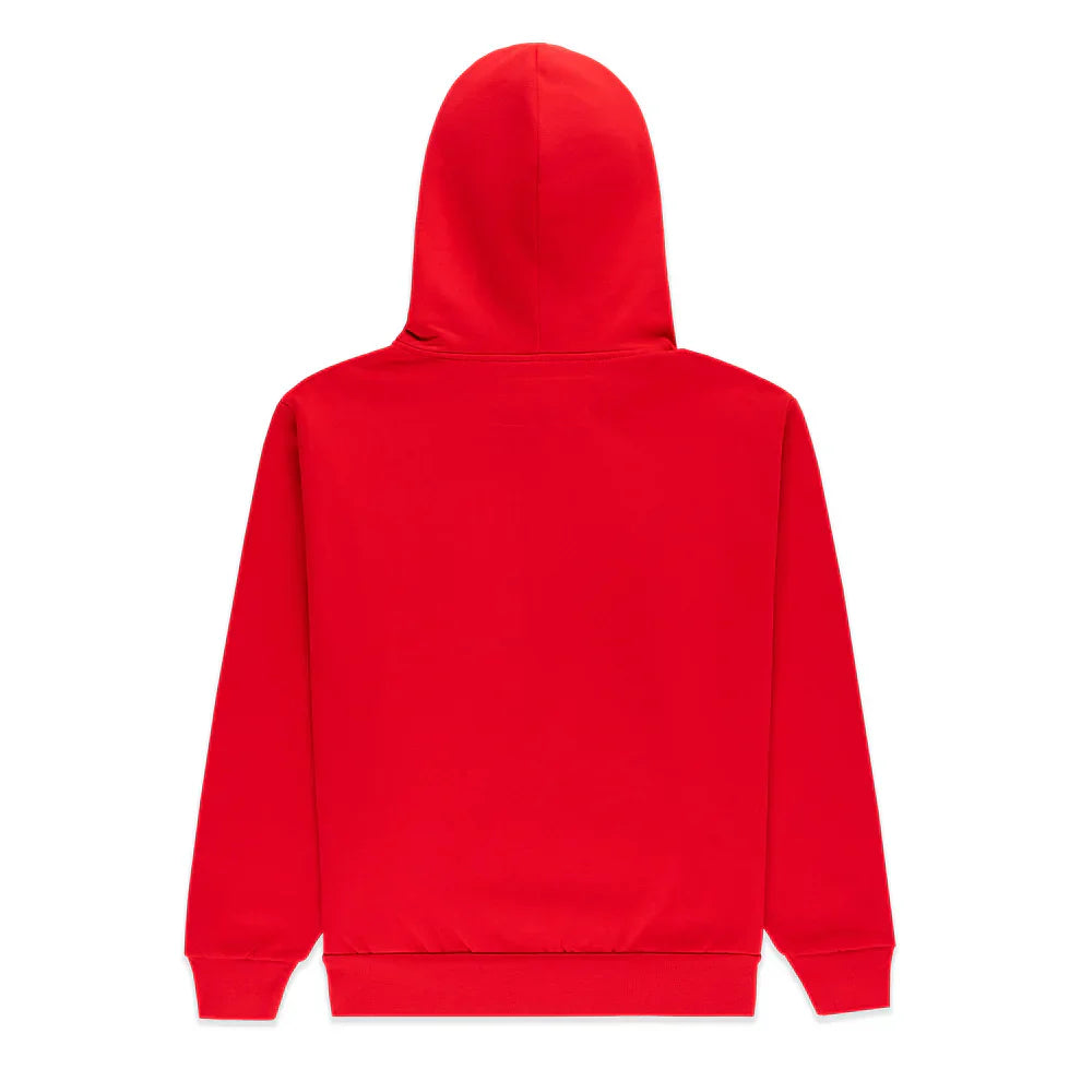Sp5der Red Studded Web Zip Hoodie