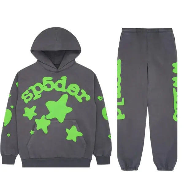 Sp5der–Slate Grey Tracksuit