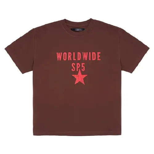 Sp5der Worldwide SP5 Sp5der Brown- T-Shirt